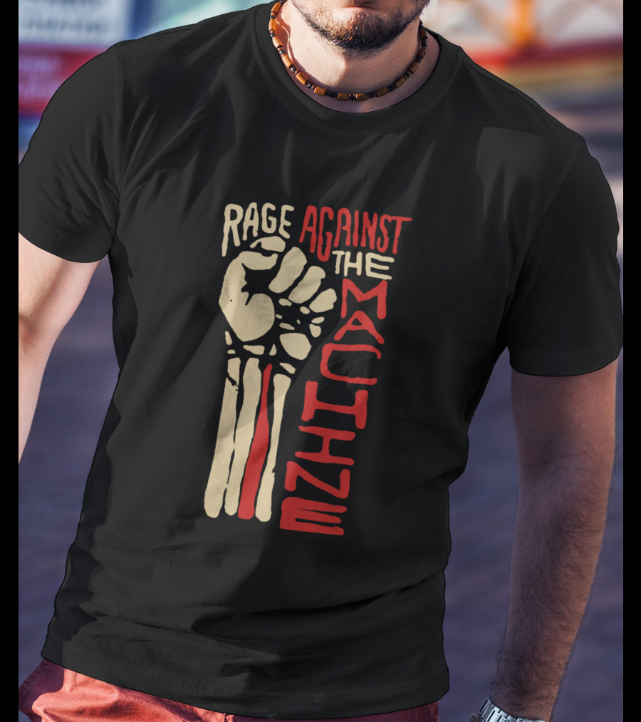 Rage Against The Machine Fist Skeleton T-Shirt
