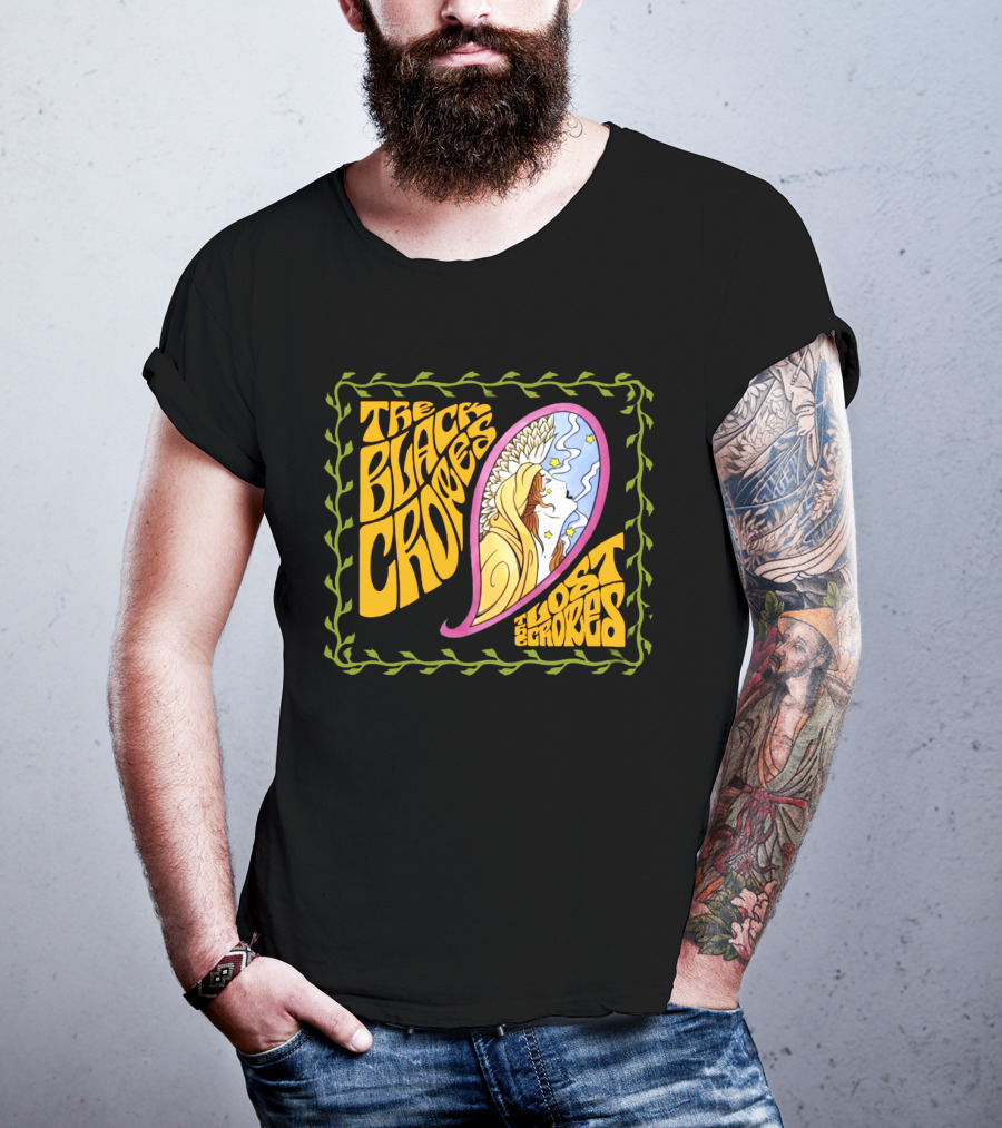 The Black Crowes Lost Crowes Psychedelic Angel Art T-Shirt