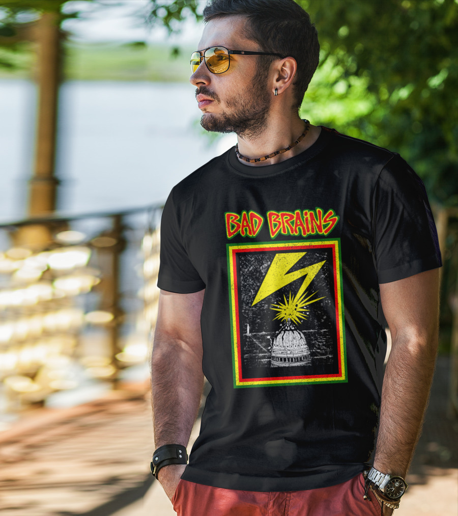 Bad Brains Capitol Lightning Bolt Explosion T-Shirt