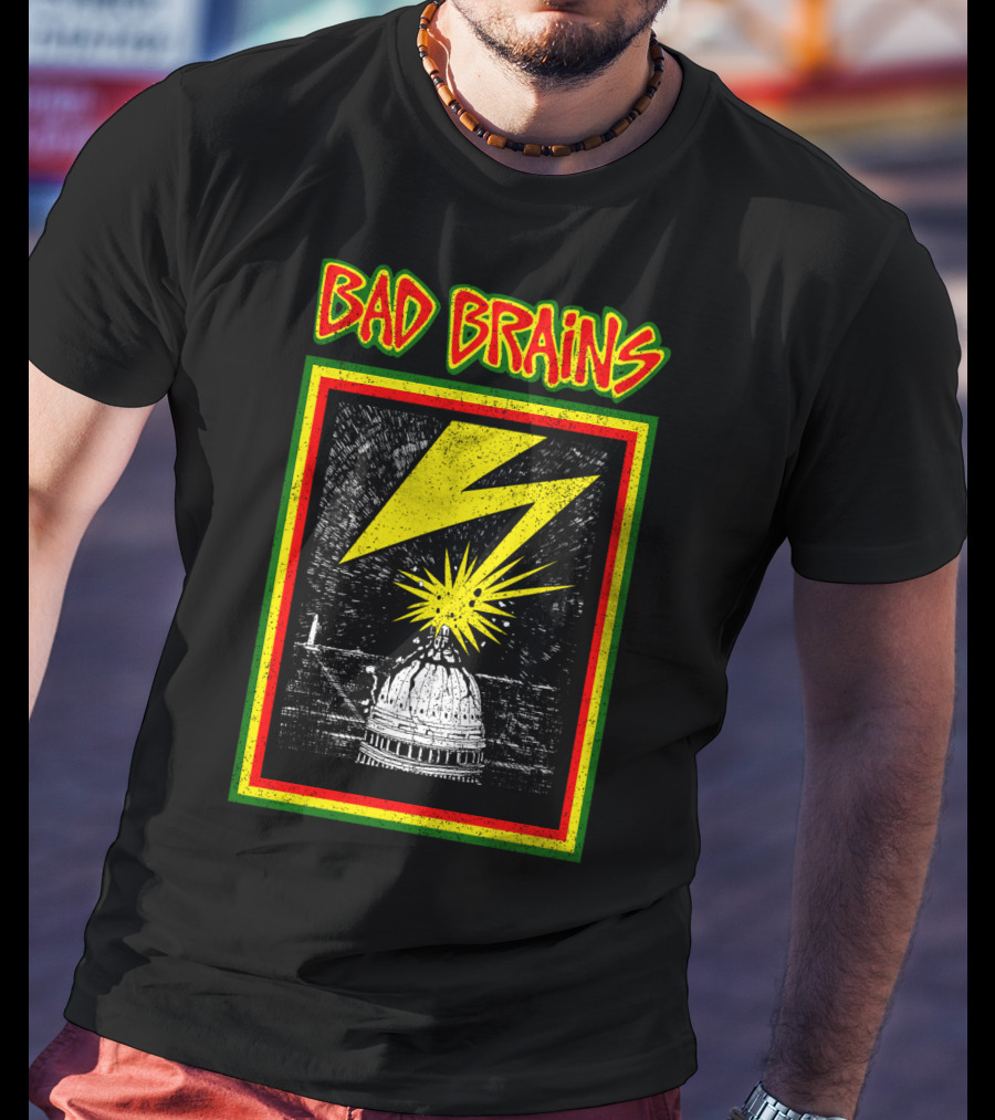Bad Brains Capitol Lightning Bolt Explosion T-Shirt
