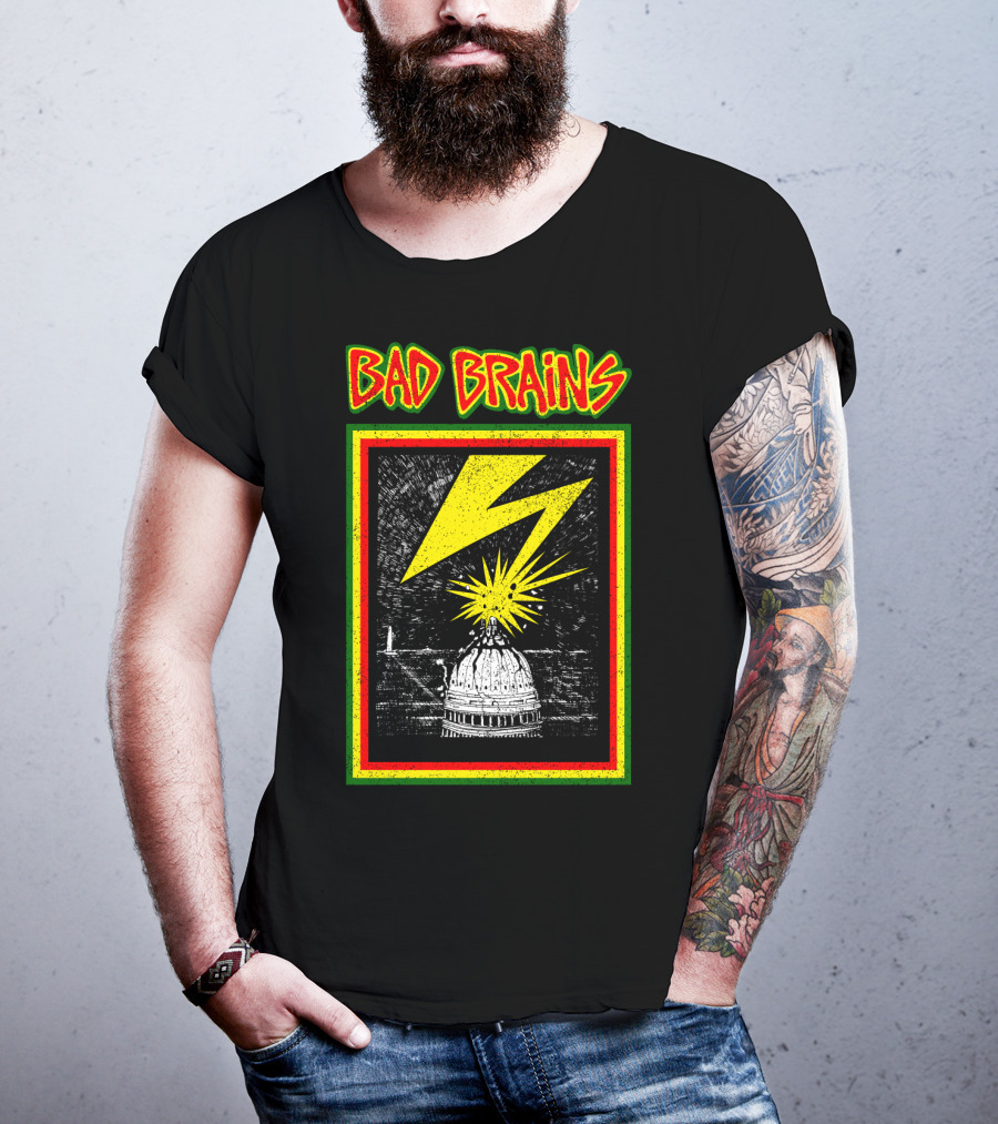 Bad Brains Capitol Lightning Bolt Explosion T-Shirt