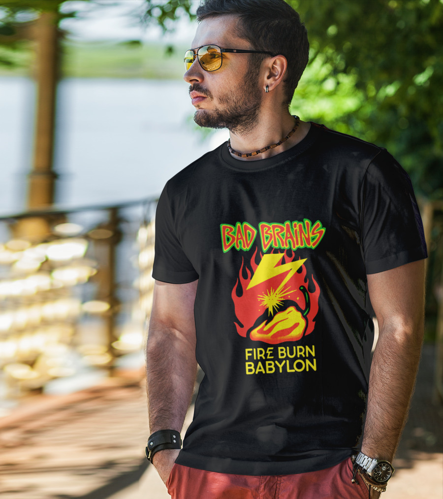 Bad Brains Fire Burn Babylon T-Shirt