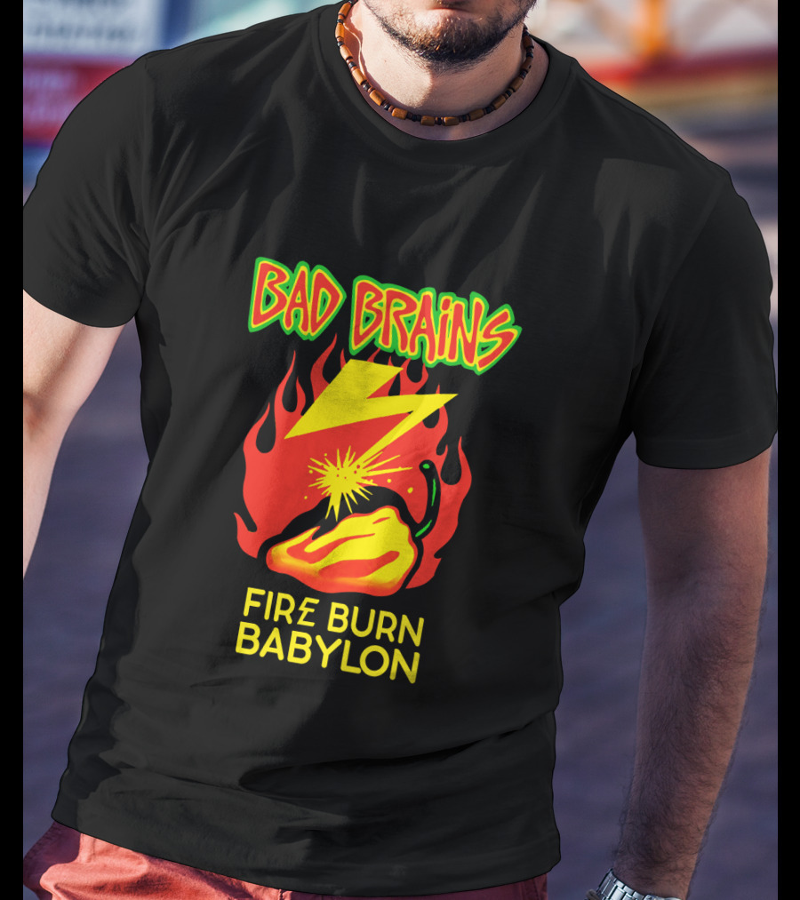 Bad Brains Fire Burn Babylon T-Shirt