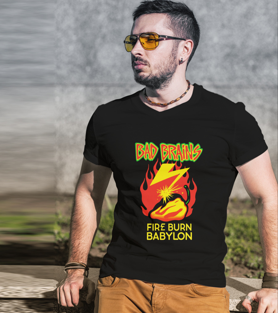 Bad Brains Fire Burn Babylon T-Shirt