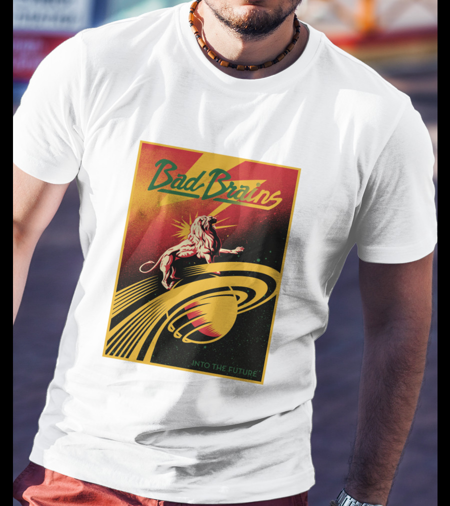 Bad Brains Into The Future Lion And Saturn T-Shirt