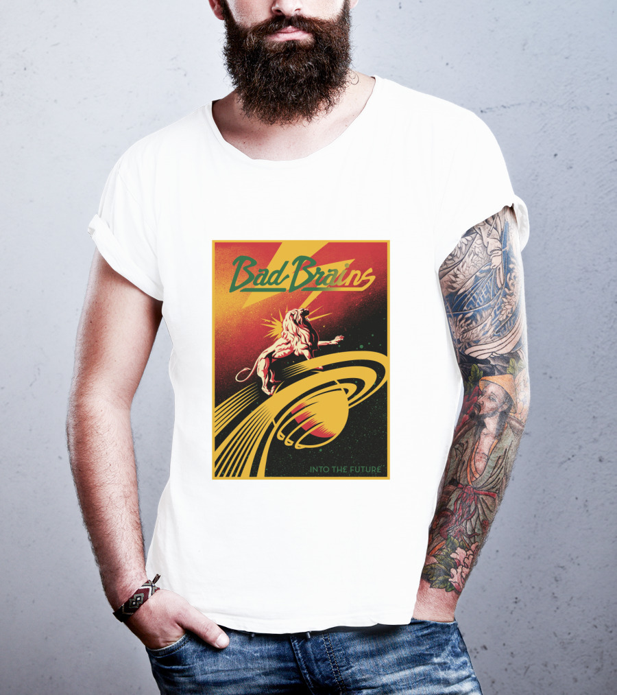 Bad Brains Into The Future Lion And Saturn T-Shirt