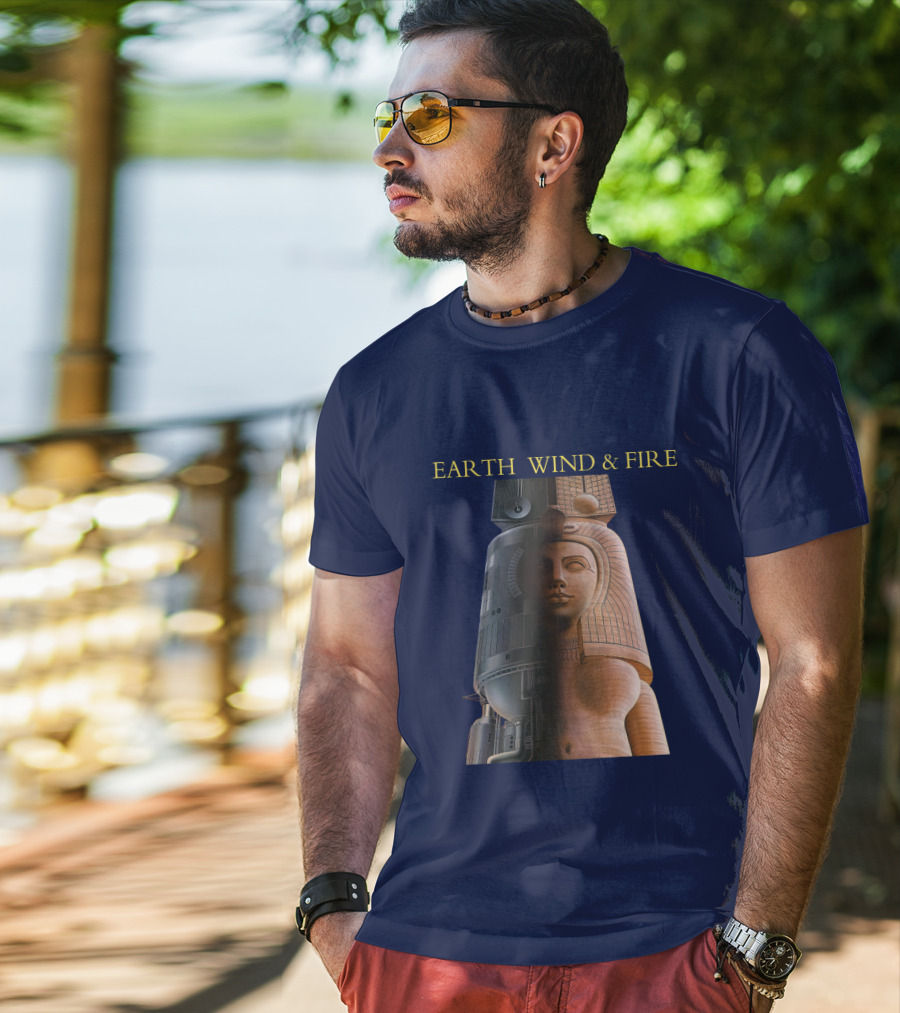 Earth Wind & Fire Iconic Futuristic Egyptian Pharaoh T-Shirt