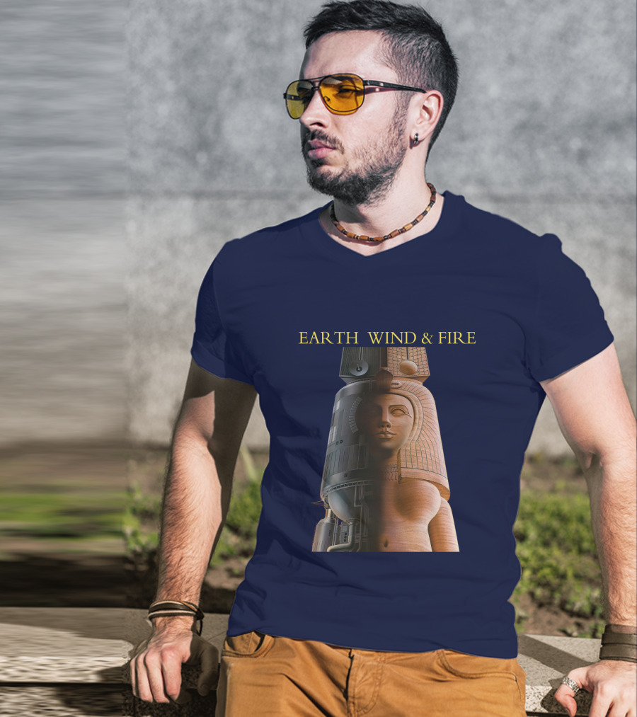 Earth Wind & Fire Iconic Futuristic Egyptian Pharaoh T-Shirt