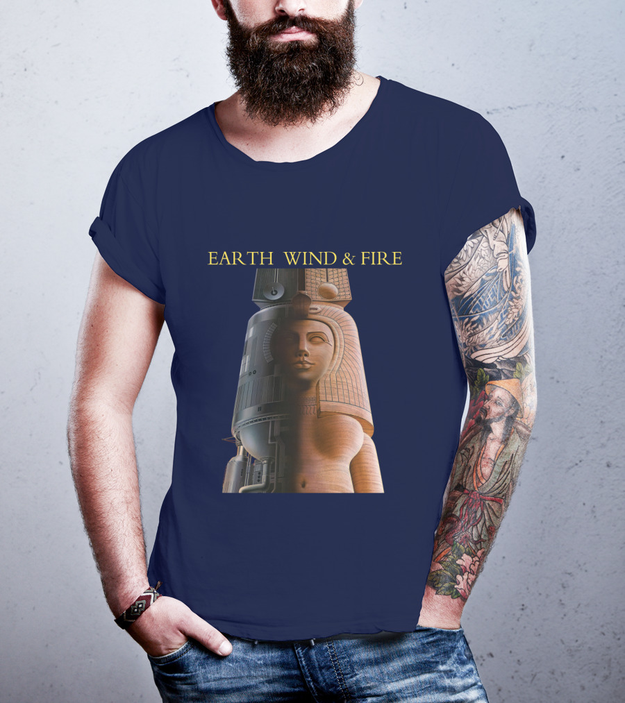 Earth Wind & Fire Iconic Futuristic Egyptian Pharaoh T-Shirt