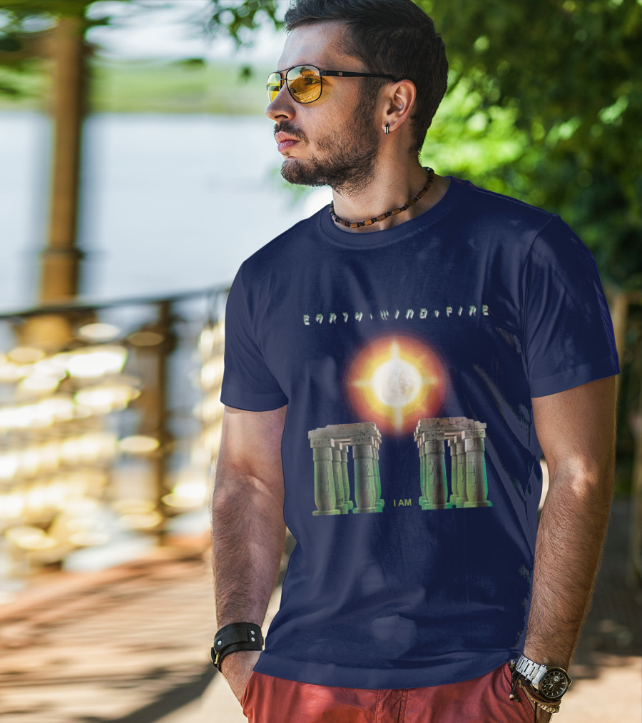 Earth Wind Fire I Am Sun Stonehenge Concept T-Shirt