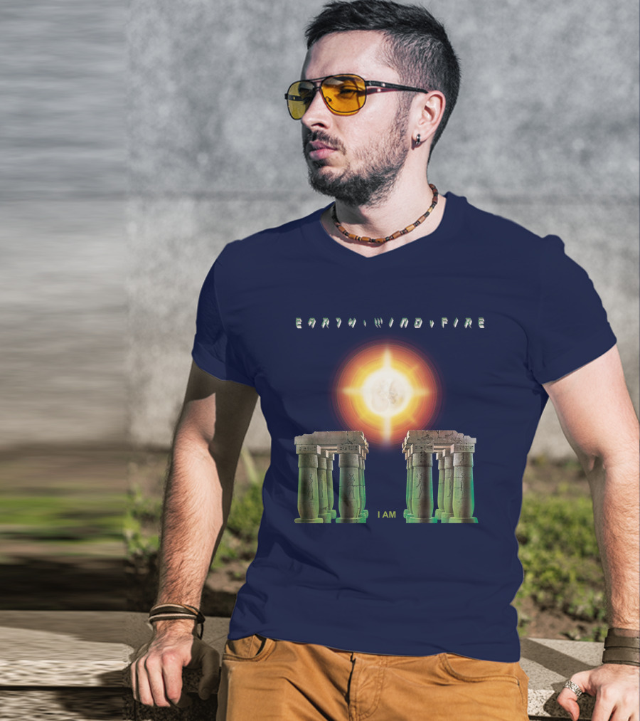 Earth Wind Fire I Am Sun Stonehenge Concept T-Shirt