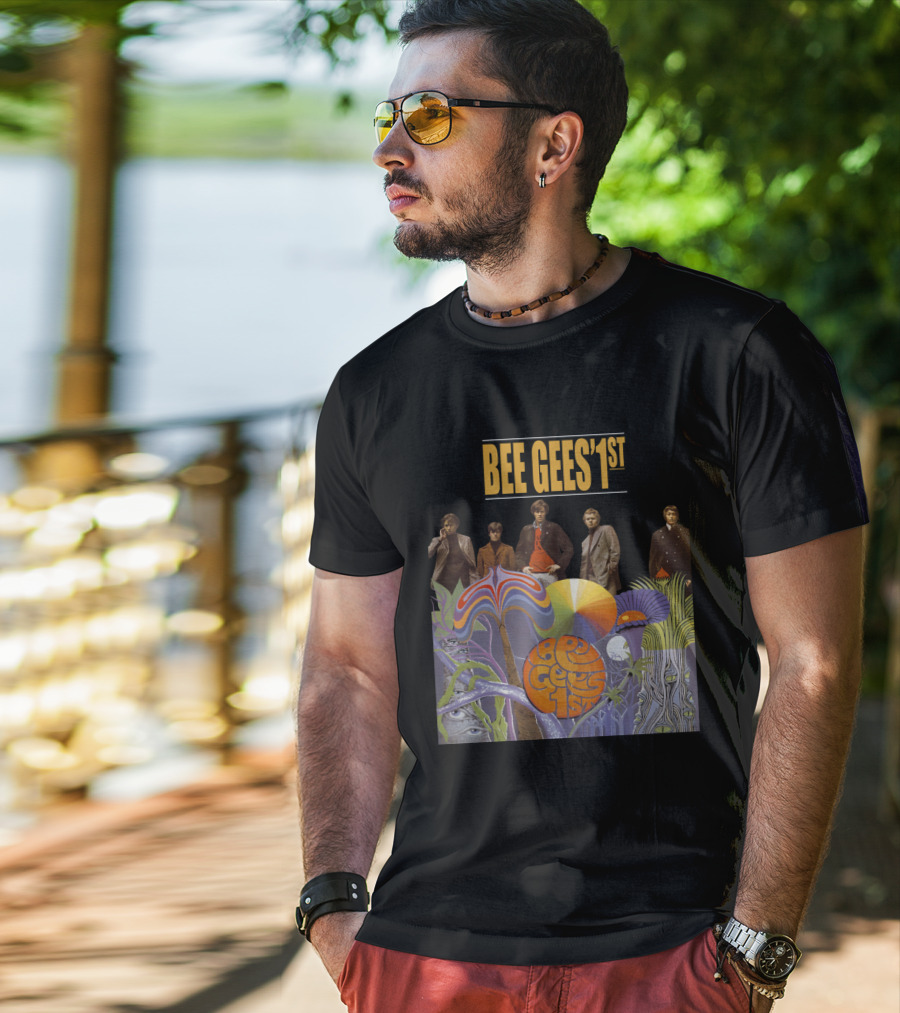 Bee Gees' 1St Psychedelic Album Cover With Band T-Shirt