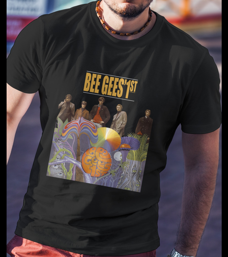 Bee Gees' 1St Psychedelic Album Cover With Band T-Shirt