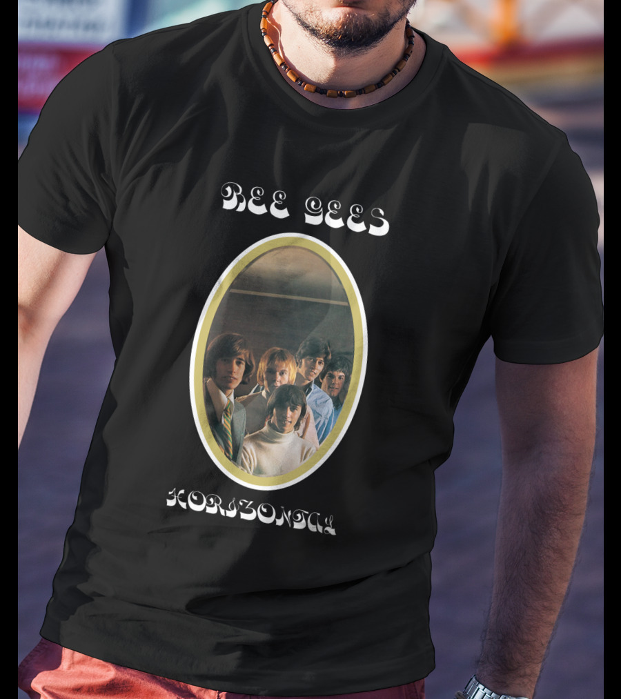 Bee Gees Horizontal Album Cover T-Shirt