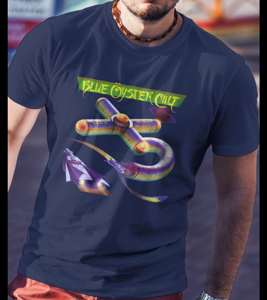 Blue Öyster Cult Club Ninja Spaceship T-Shirt