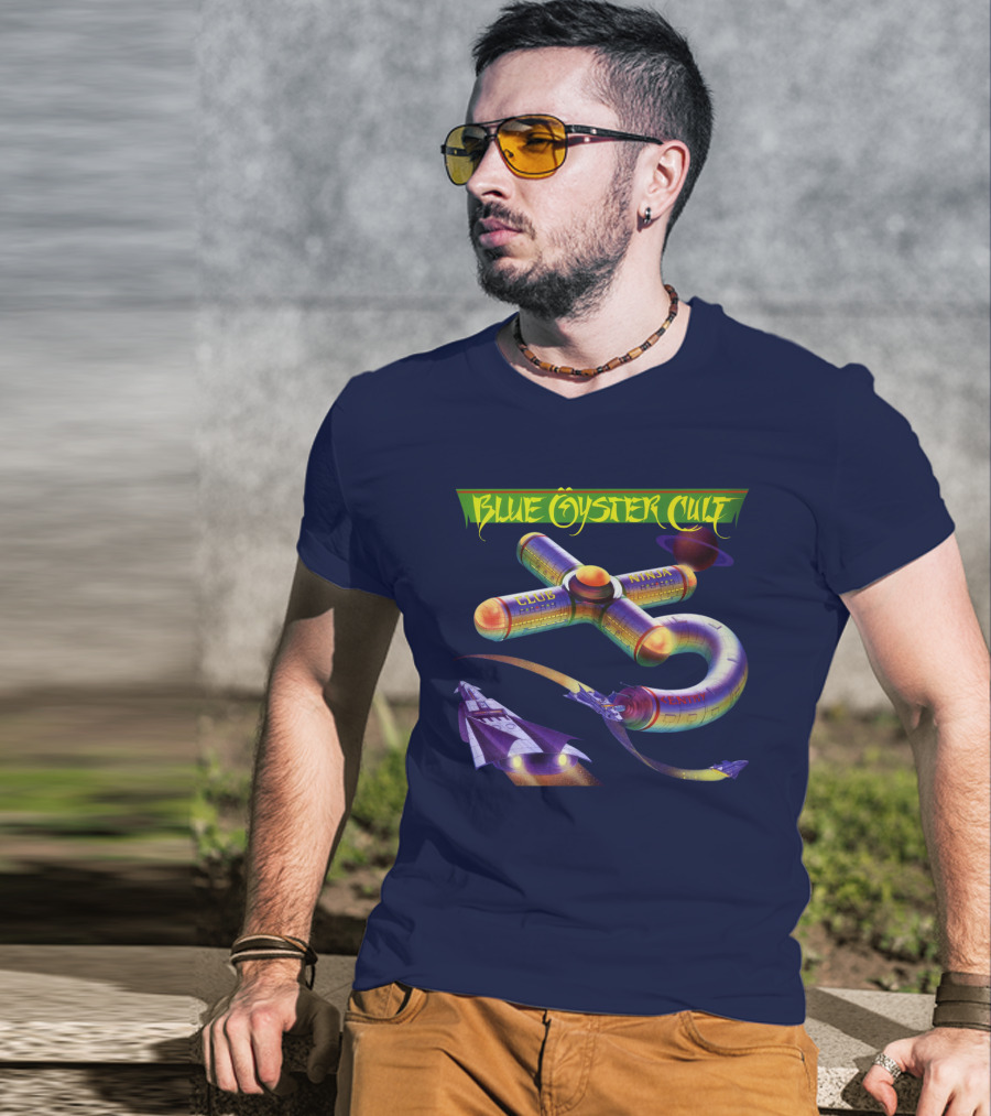 Blue Öyster Cult Club Ninja Spaceship T-Shirt