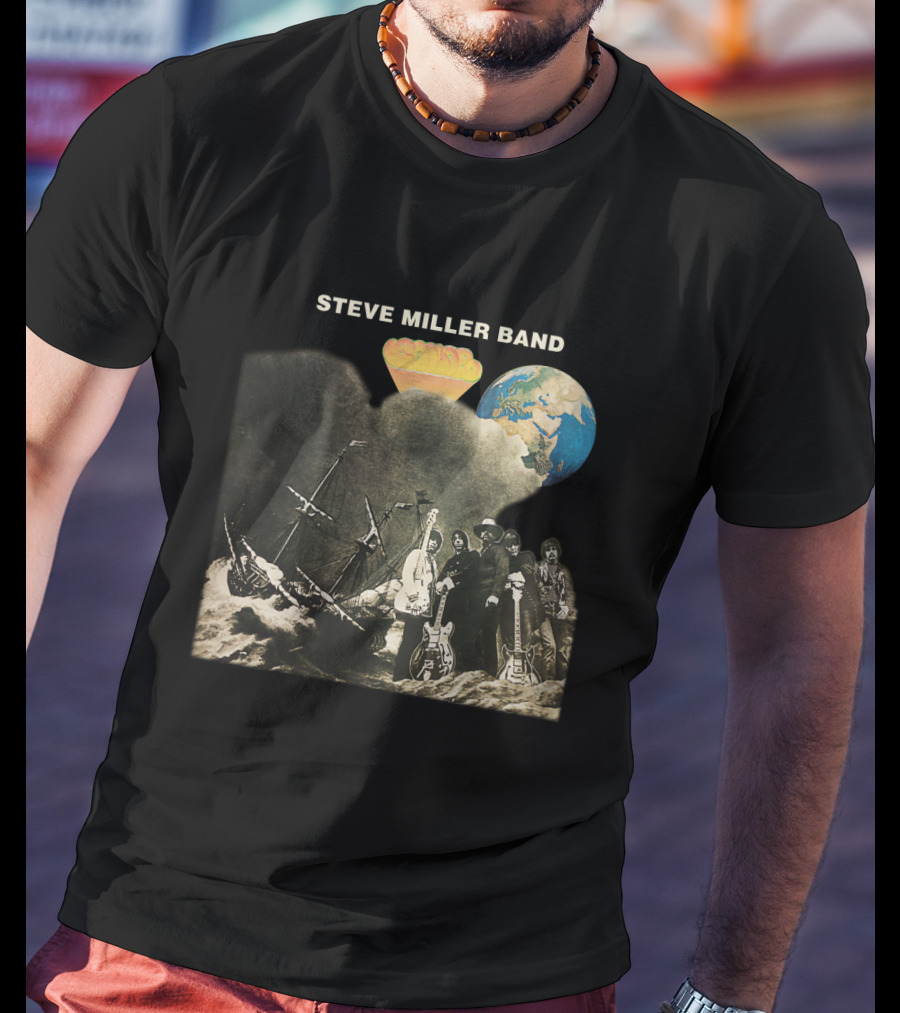 Steve Miller Band Brave New World Album Cover Art T-Shirt