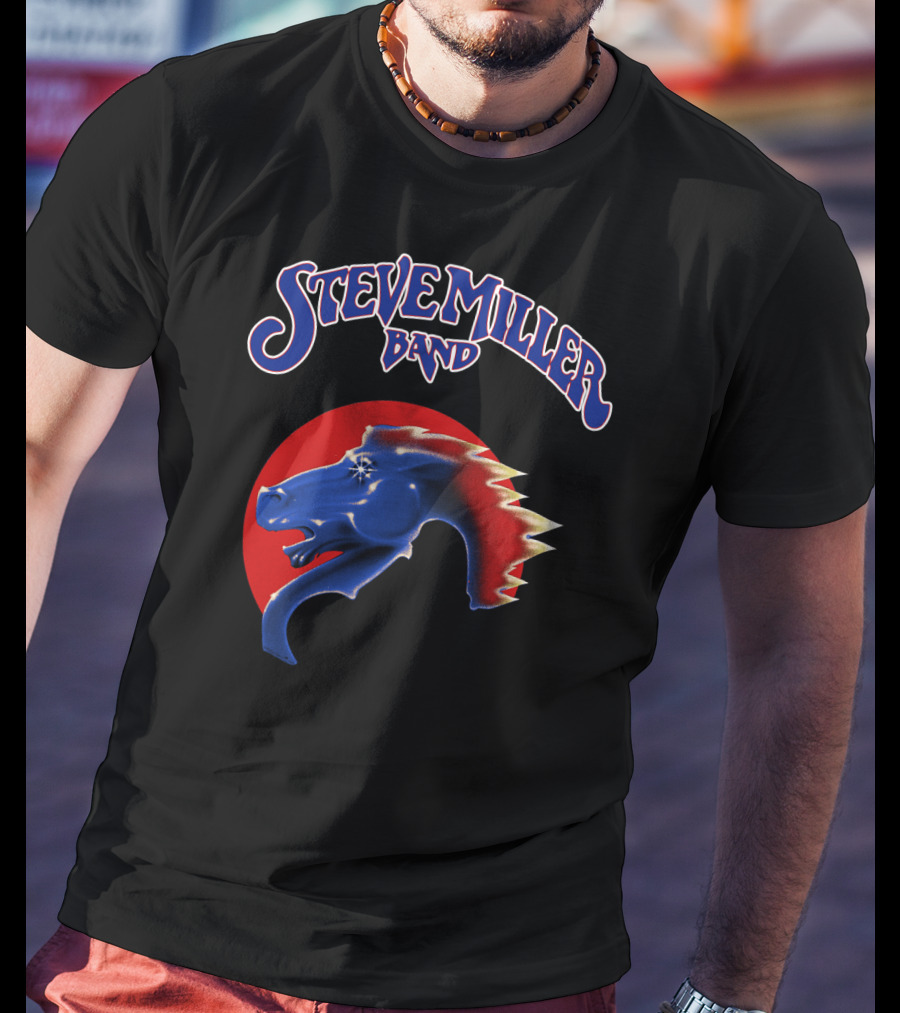 Steve Miller Band Pegasus Red Circle T-Shirt
