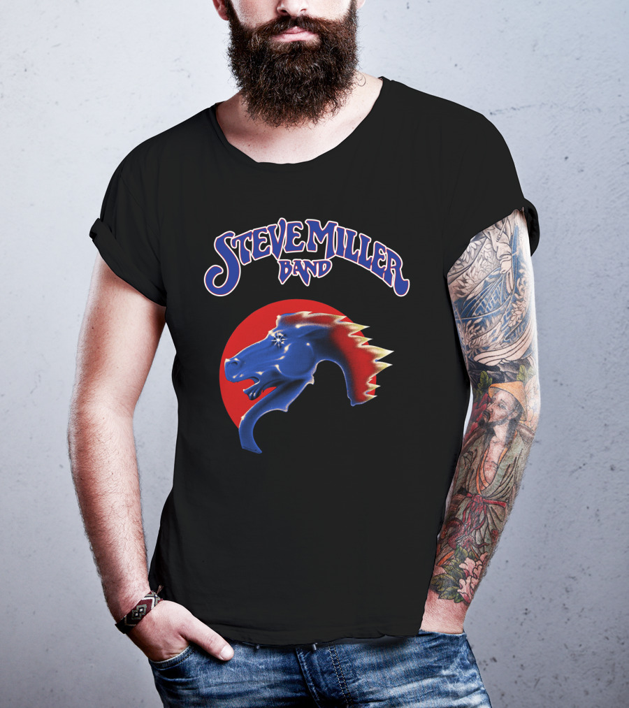 Steve Miller Band Pegasus Red Circle T-Shirt