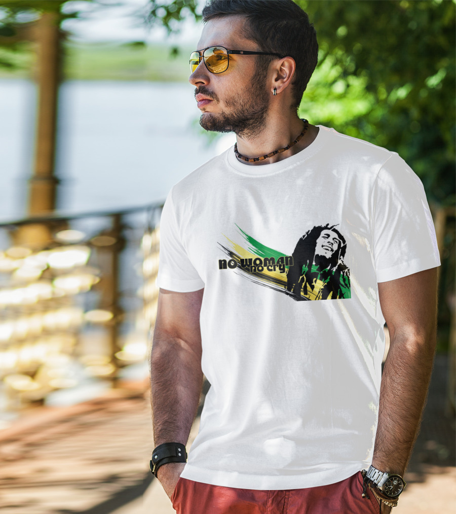 No Woman No Cry Rasta Colors T-Shirt