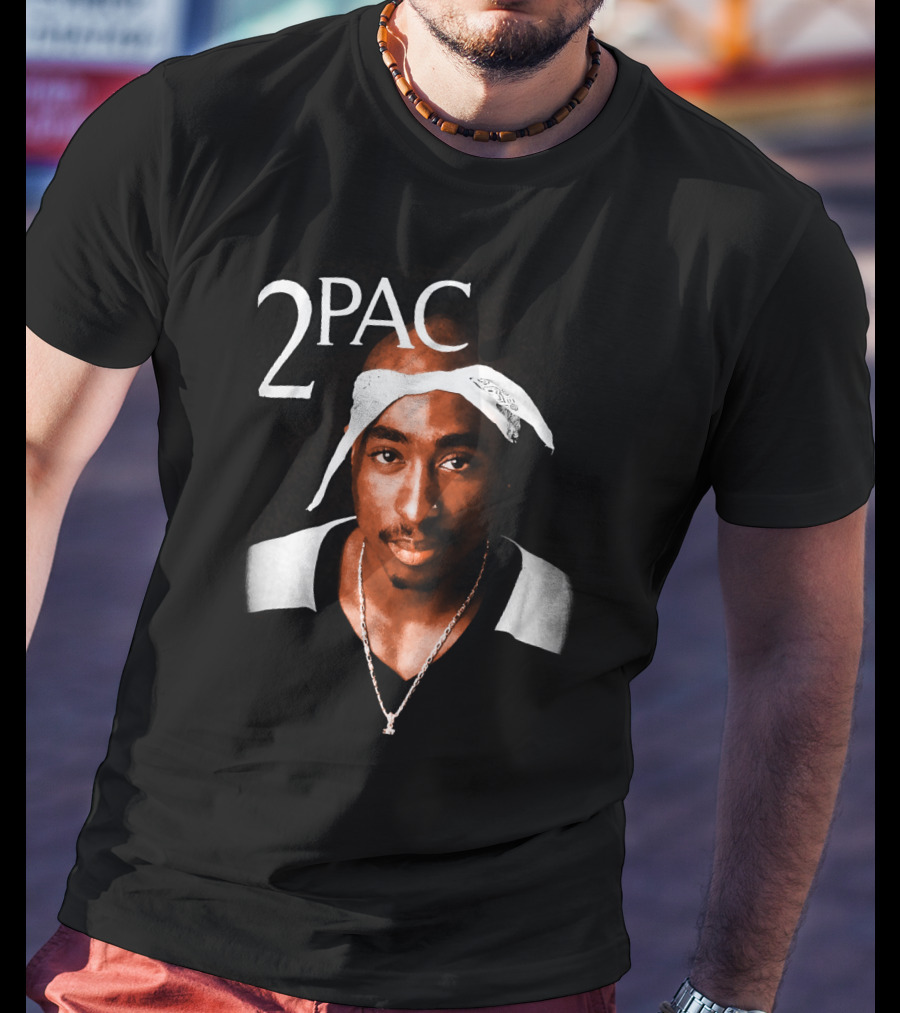 2Pac Bandana Portrait T-Shirt