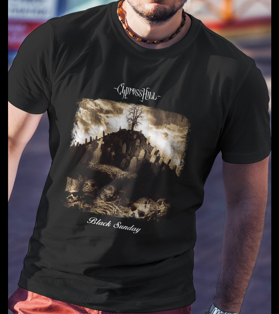 Cypress Hill Black Sunday Graveyard Scene T-Shirt