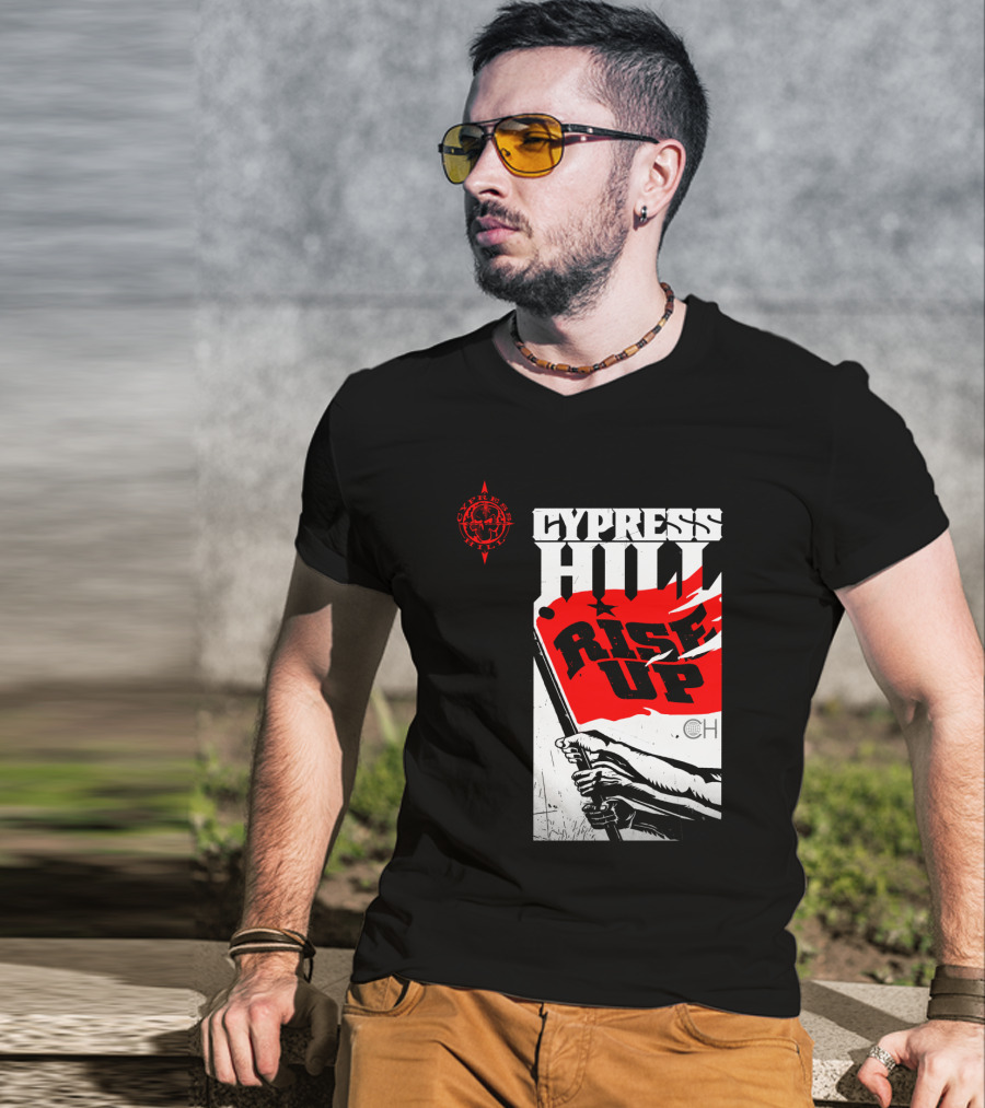 Cypress Hill Rise Up Red Flag Image Cph T-Shirt