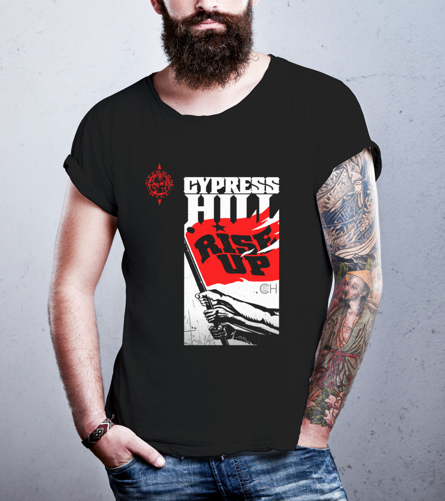 Cypress Hill Rise Up Red Flag Image Cph T-Shirt