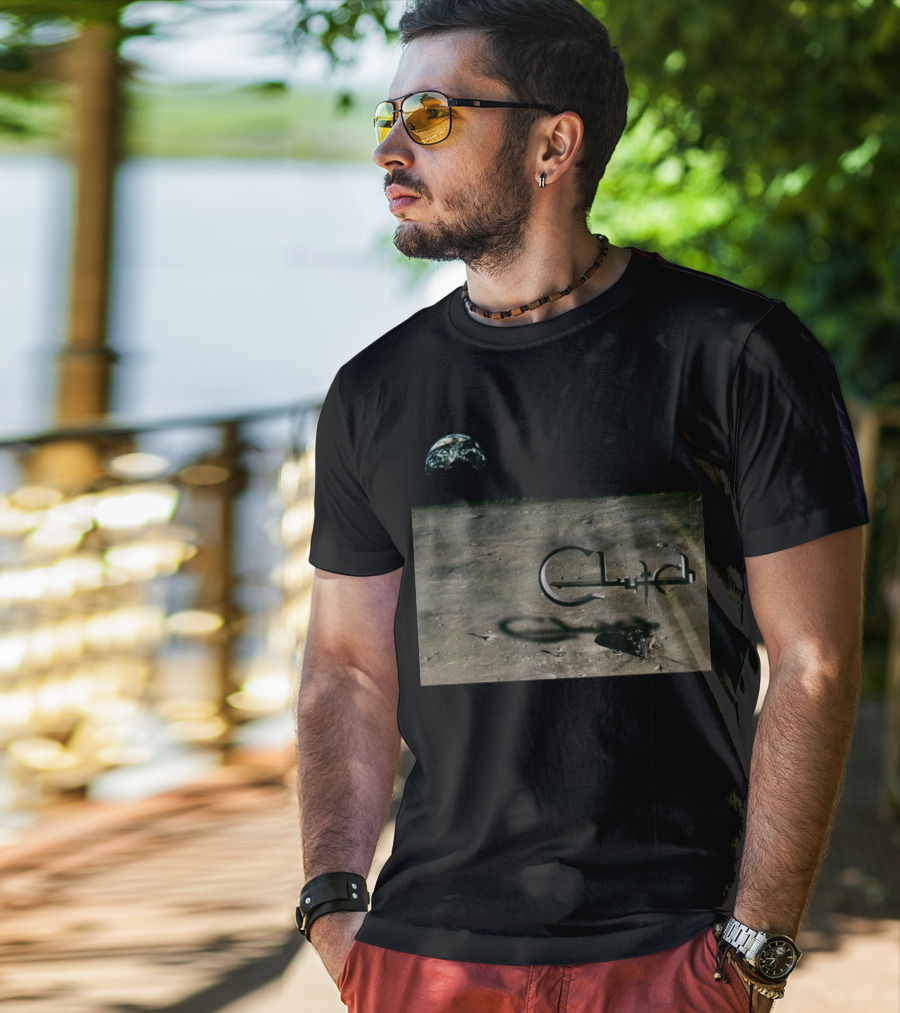 Clutch Earth Moon Landscape T-Shirt
