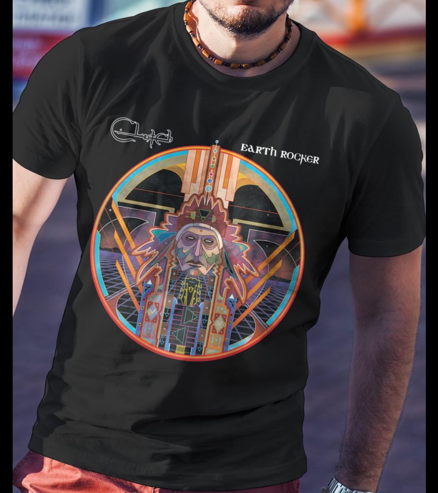 Clutch Earth Rocker Psychedelic Album Art T-Shirt