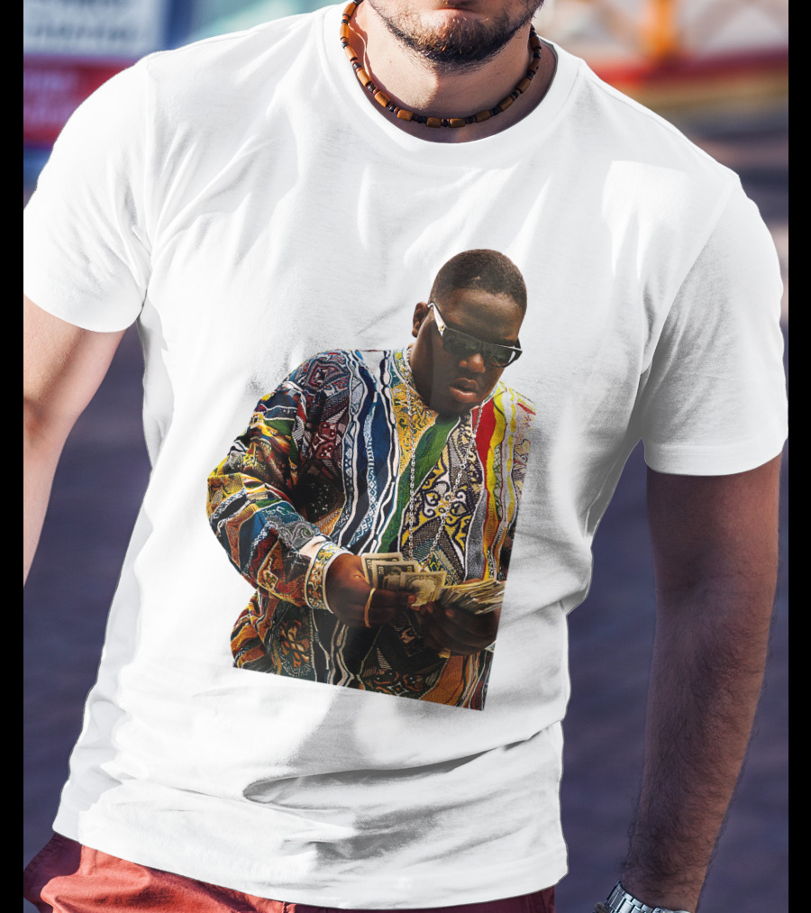 Colorful Sweater Money Counting Sunglasses T-Shirt