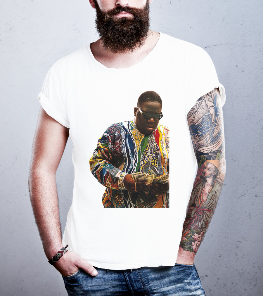 Colorful Sweater Money Counting Sunglasses T-Shirt