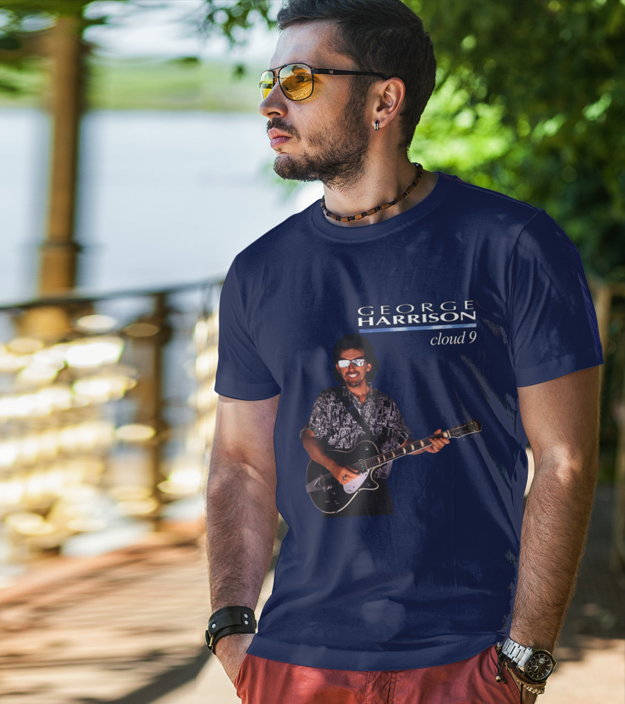 George Harrison Cloud 9 Album Art T-Shirt