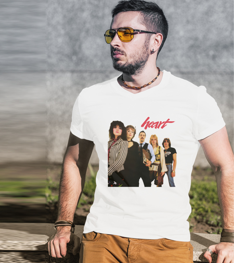 Heart Band Group Photo Lineup T-Shirt