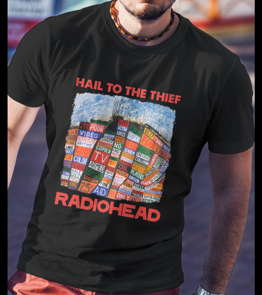 Hail To The Thief Radiohead Album Cover Art T-Shirt