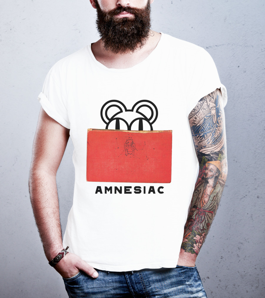 Amnesiac Radiohead Bear And Book T-Shirt