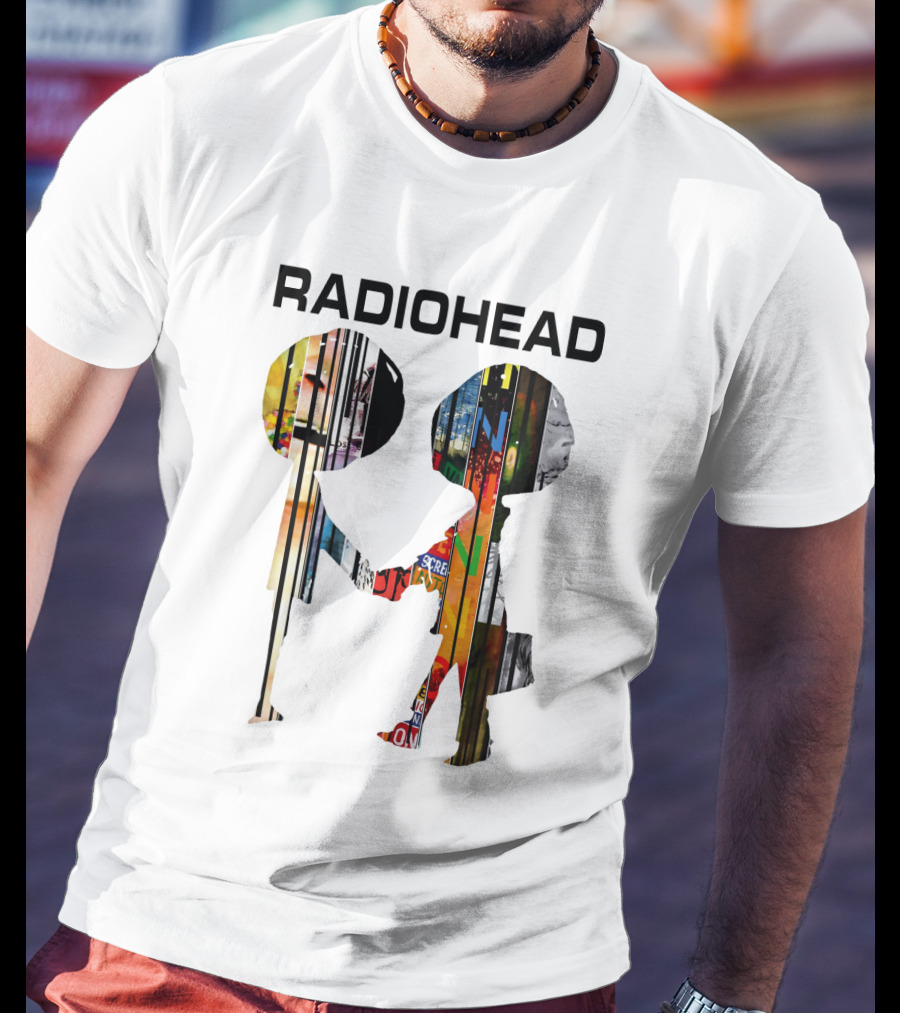 Radiohead Album Artwork Silhouettes Collage T-Shirt