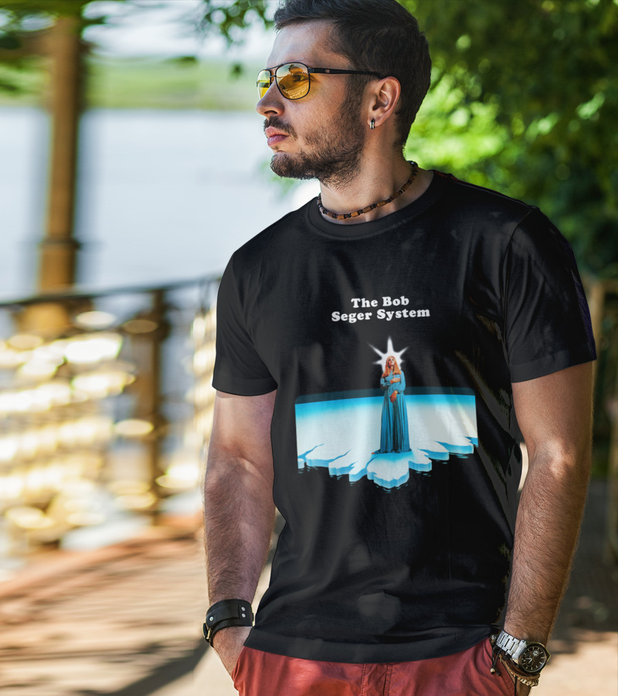 The Bob Seger System Blue Figure Radiant Island T-Shirt