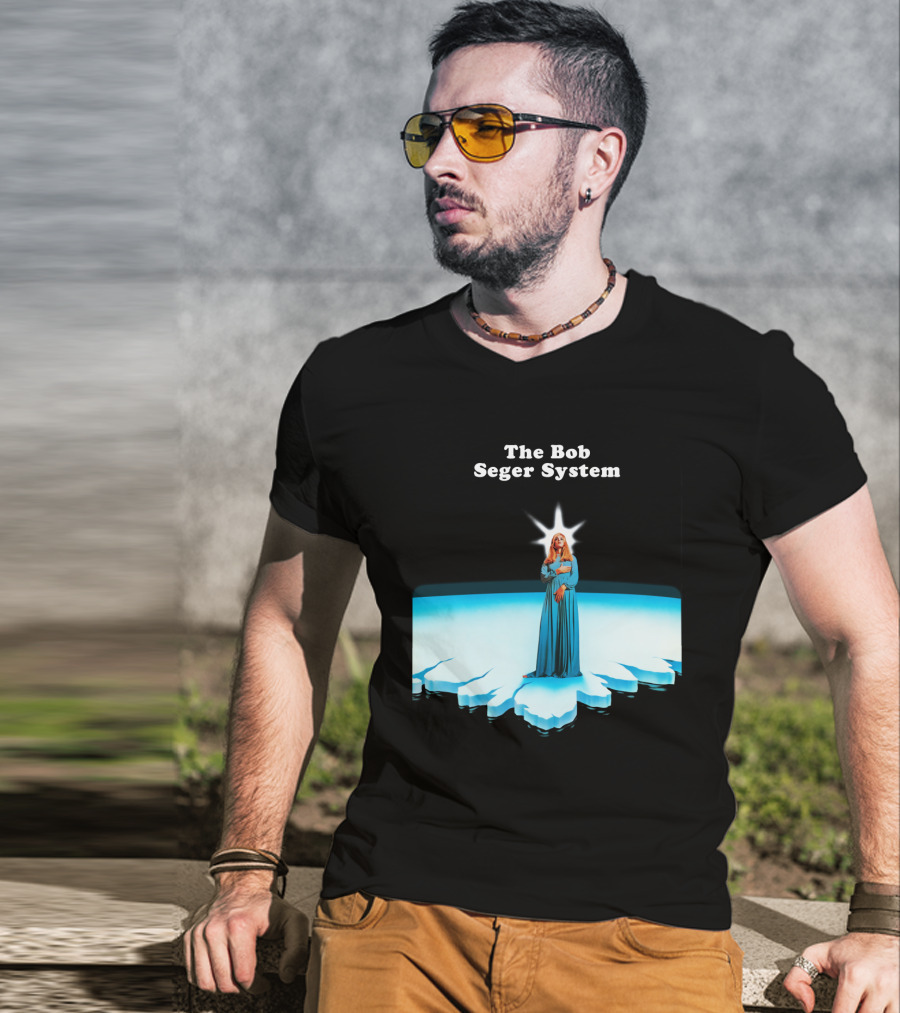 The Bob Seger System Blue Figure Radiant Island T-Shirt