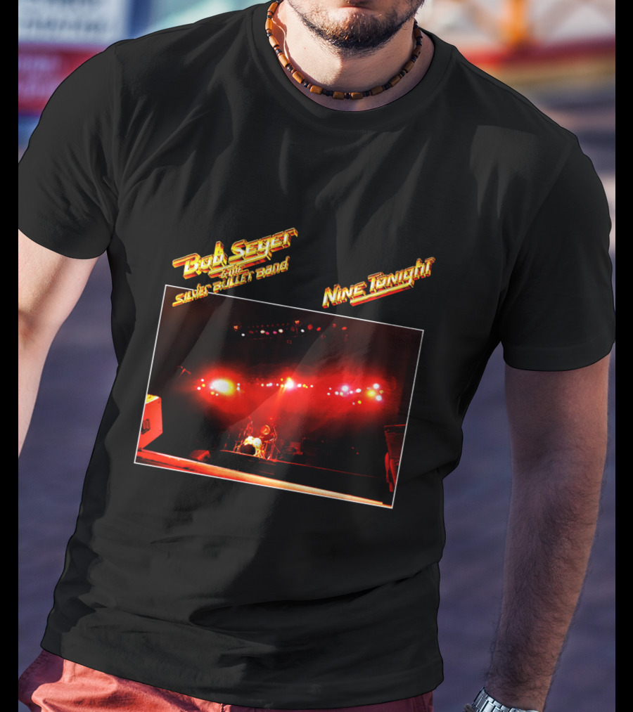 Bob Seger & The Silver Bullet Band Nine Tonight Concert Lights T-Shirt