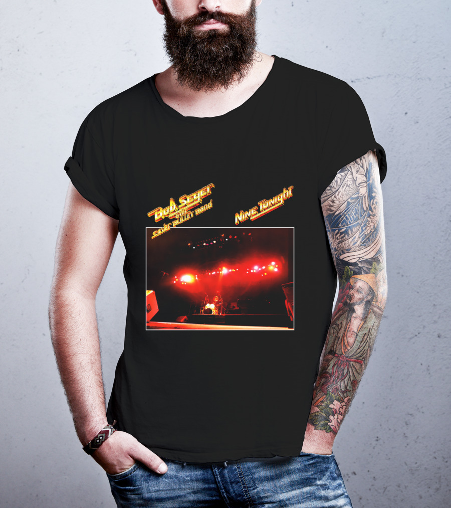 Bob Seger & The Silver Bullet Band Nine Tonight Concert Lights T-Shirt