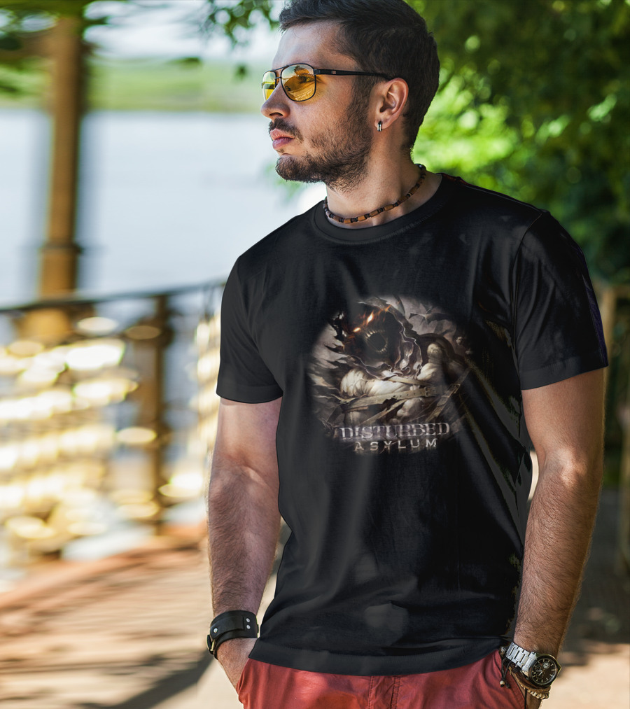Disturbed Asylum Horror Artwork T-Shirt