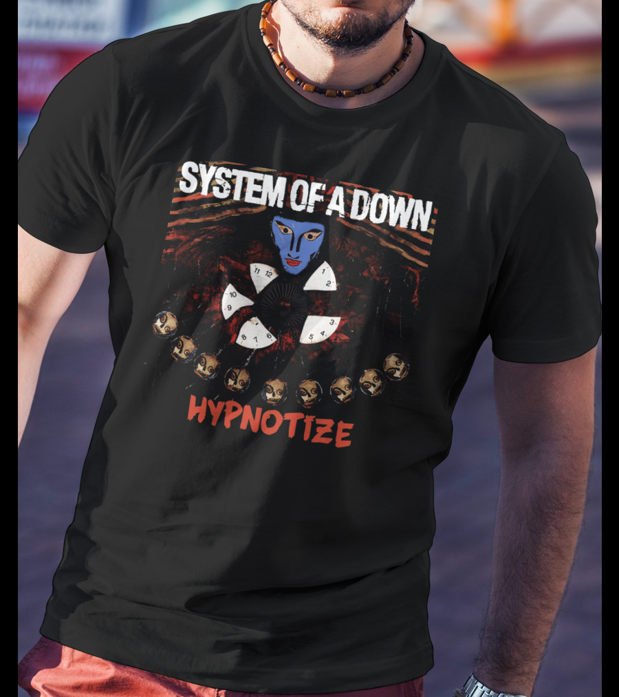 System Of A Down Hypnotize Face Clock T-Shirt