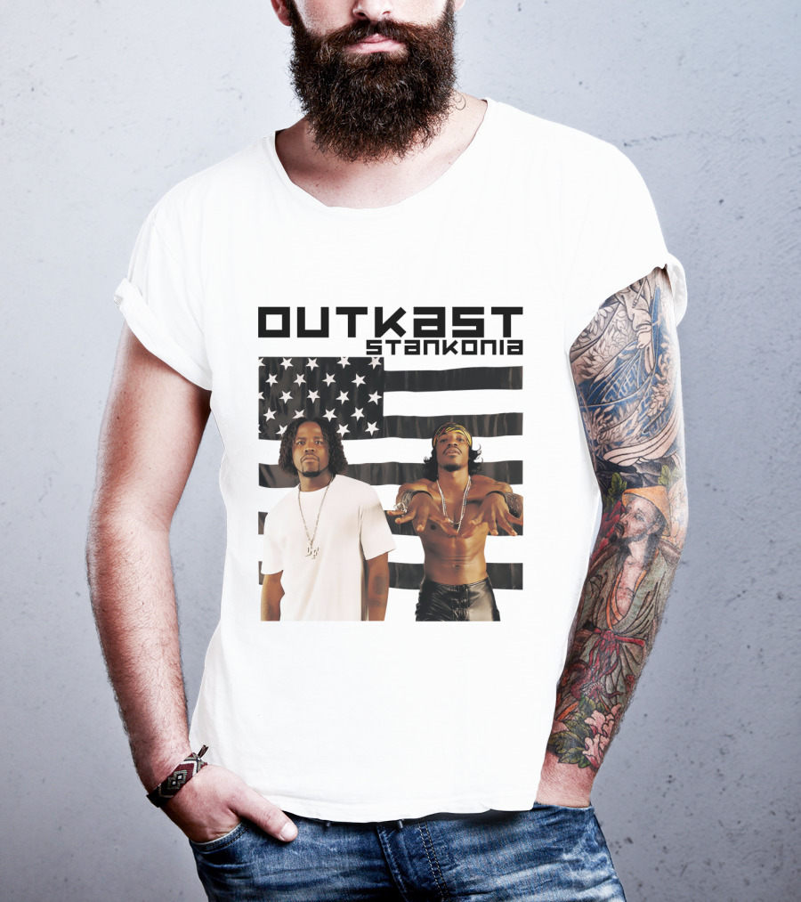 Outkast Stankonia American Flag Photo T-Shirt