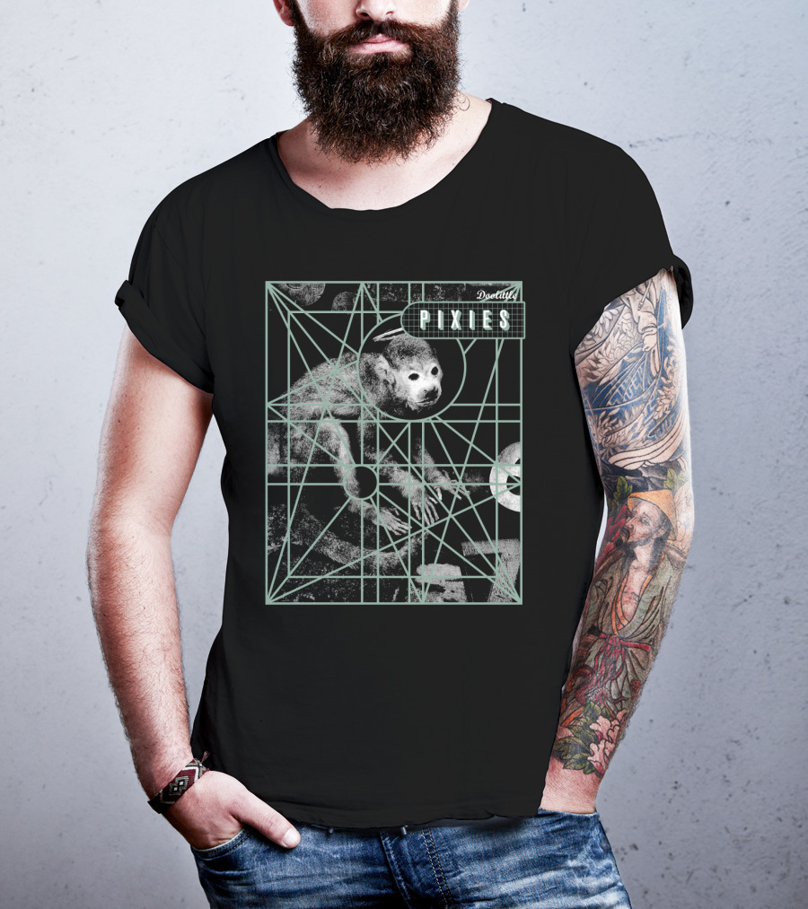 Pixies Geometric Abstract Lines And Circles T-Shirt