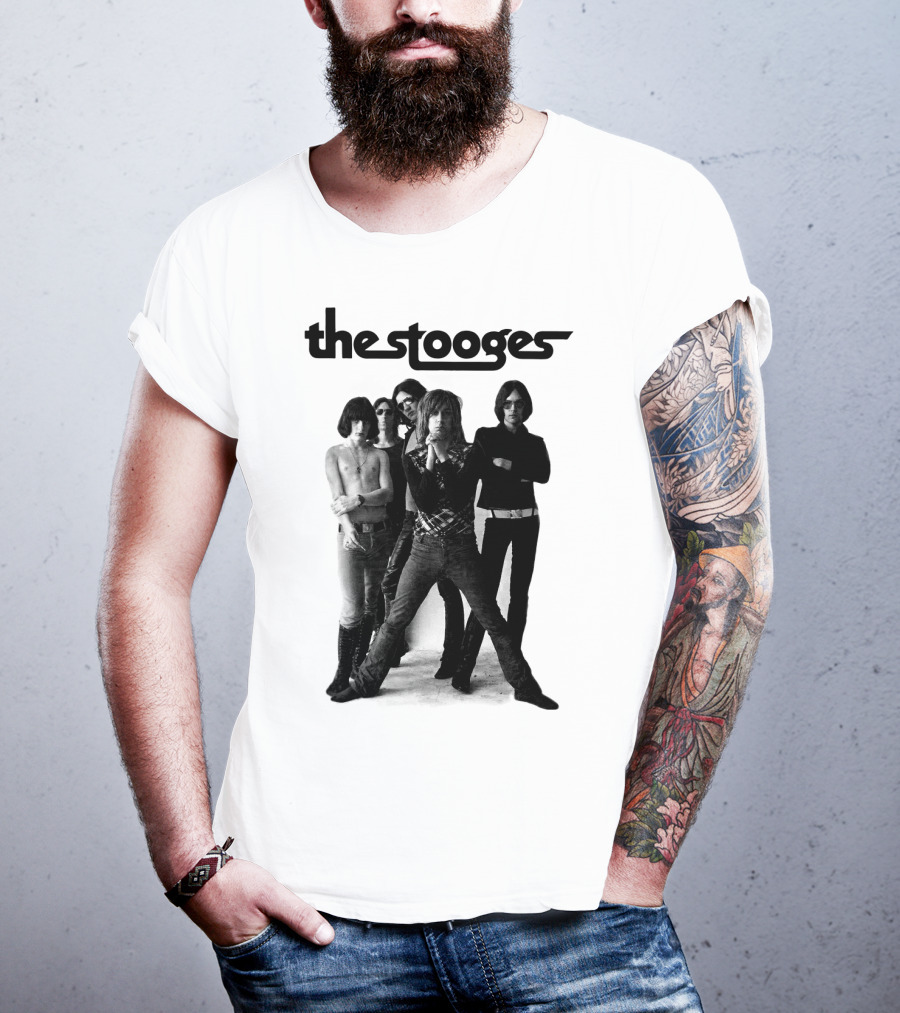Thestooges Band Classic Black And White Photo T-Shirt