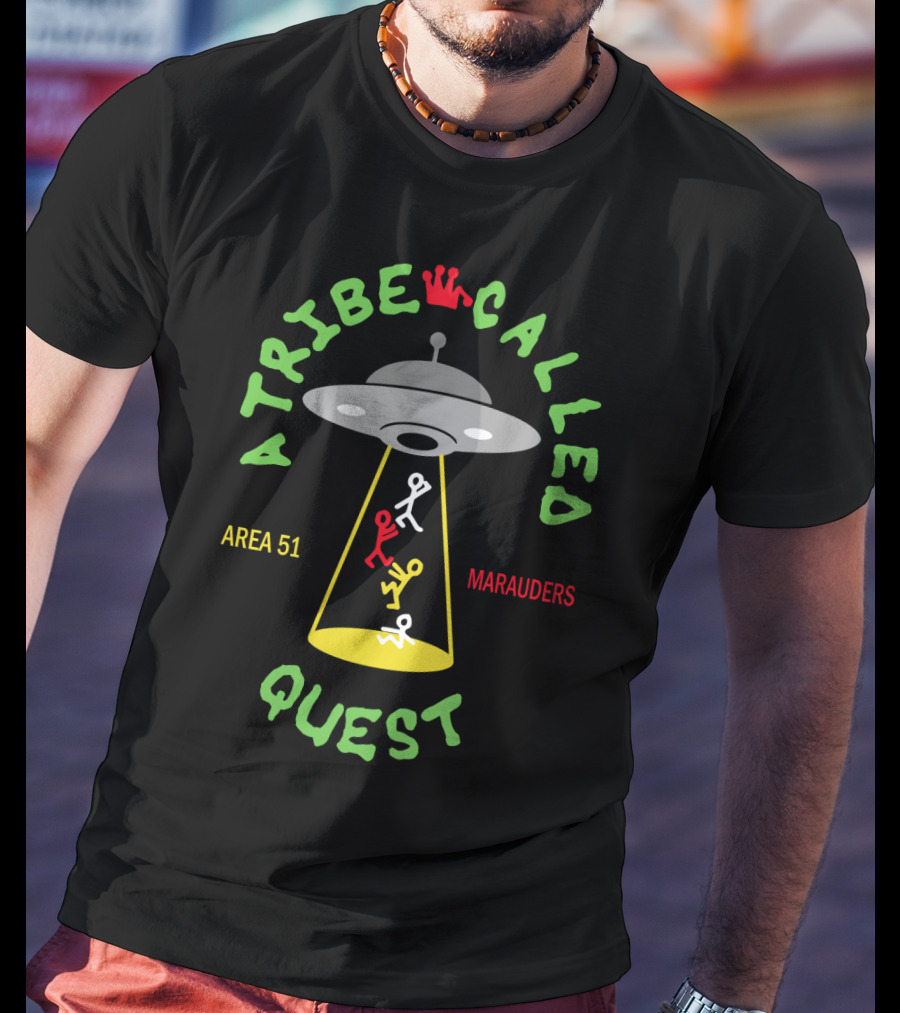 A Tribe Called Quest Area 51 Marauders Ufo Crown Iconic References T-Shirt