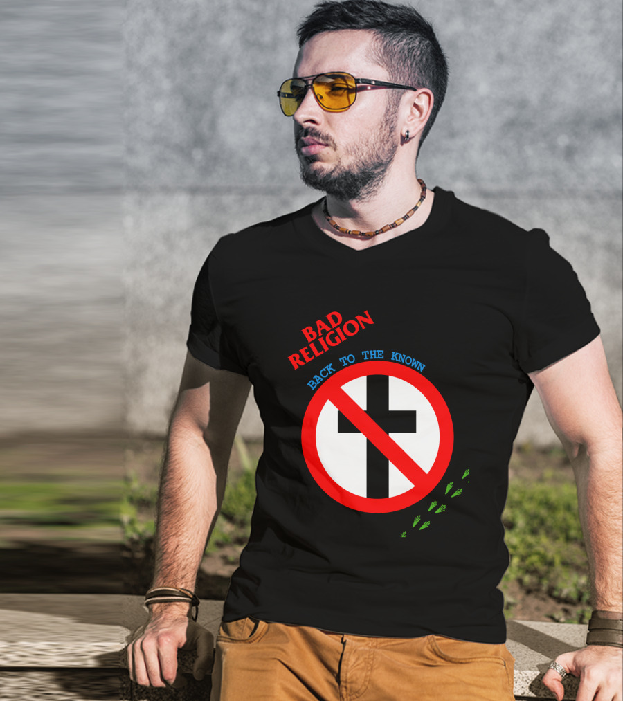 Bad Religion Back To The Known Crossed Out Cross T-Shirt