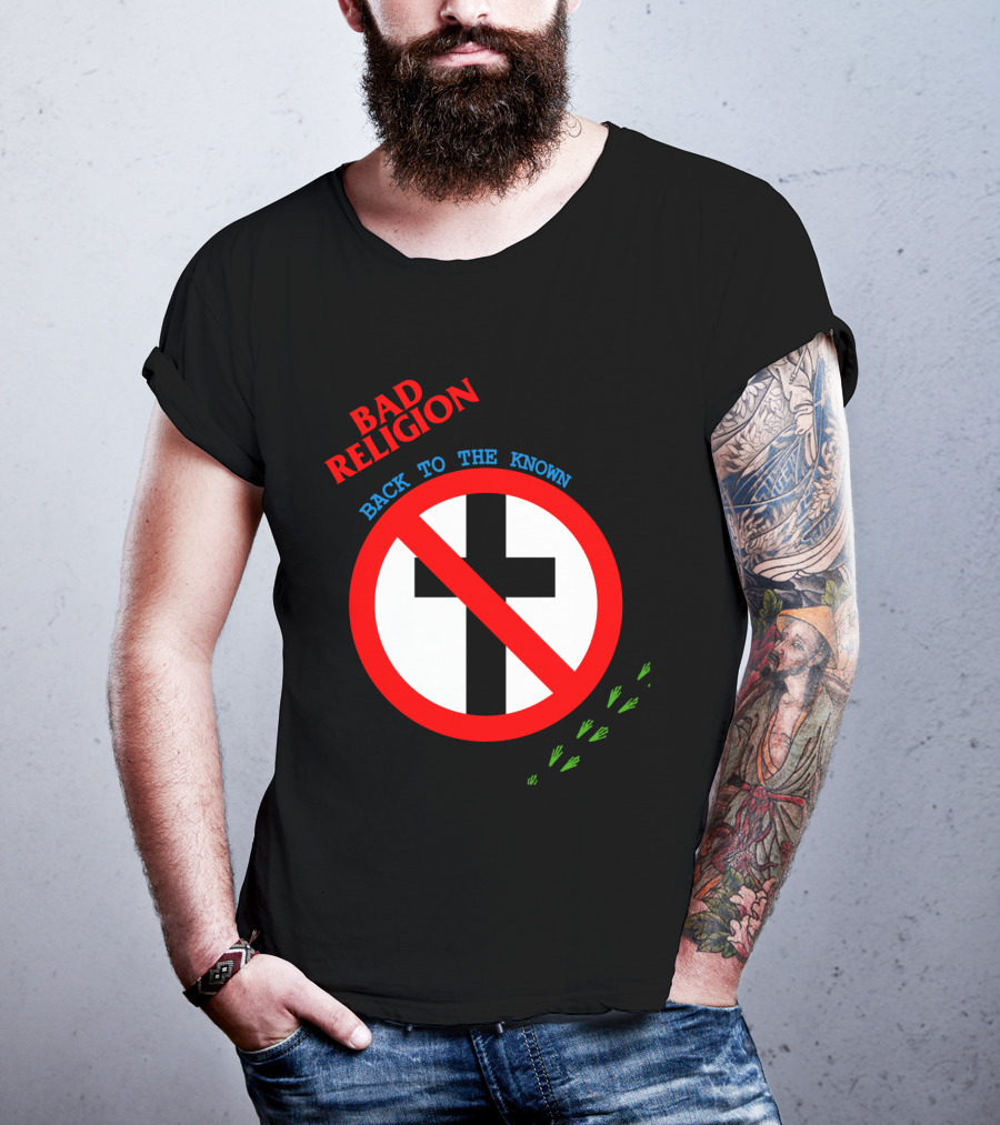 Bad Religion Back To The Known Crossed Out Cross T-Shirt