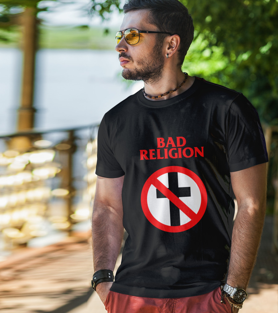 Bad Religion No Cross Symbol Iconic Punk Band T-Shirt